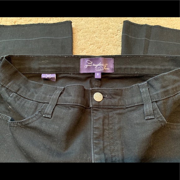NYDJ lift & tuck crop jean black size 6 - Picture 5 of 8